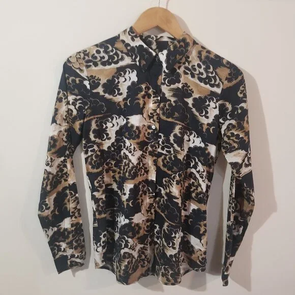 Scotch & Soda Women's Top Lot - Organic Cotton Button Down Up & Turtleneck - XS - Picture 5 of 14